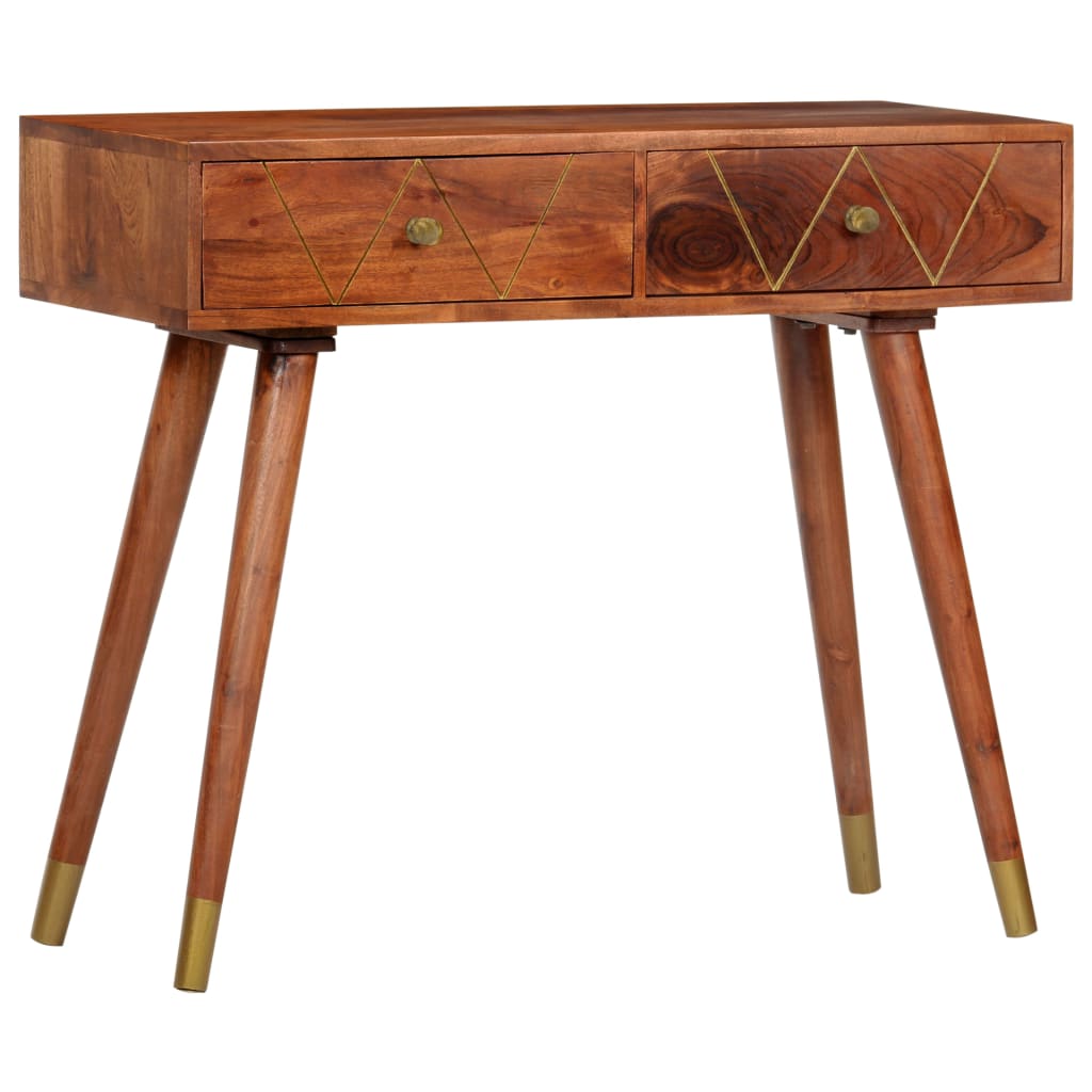 Wandtafel 90x35x76 cm massief acaciahout is nu te koop bij PeponiXL, paradijselijk wonen!