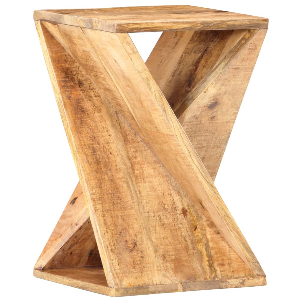 Bijzettafel 35x35x55 cm massief mangohout is nu te koop bij PeponiXL, paradijselijk wonen!