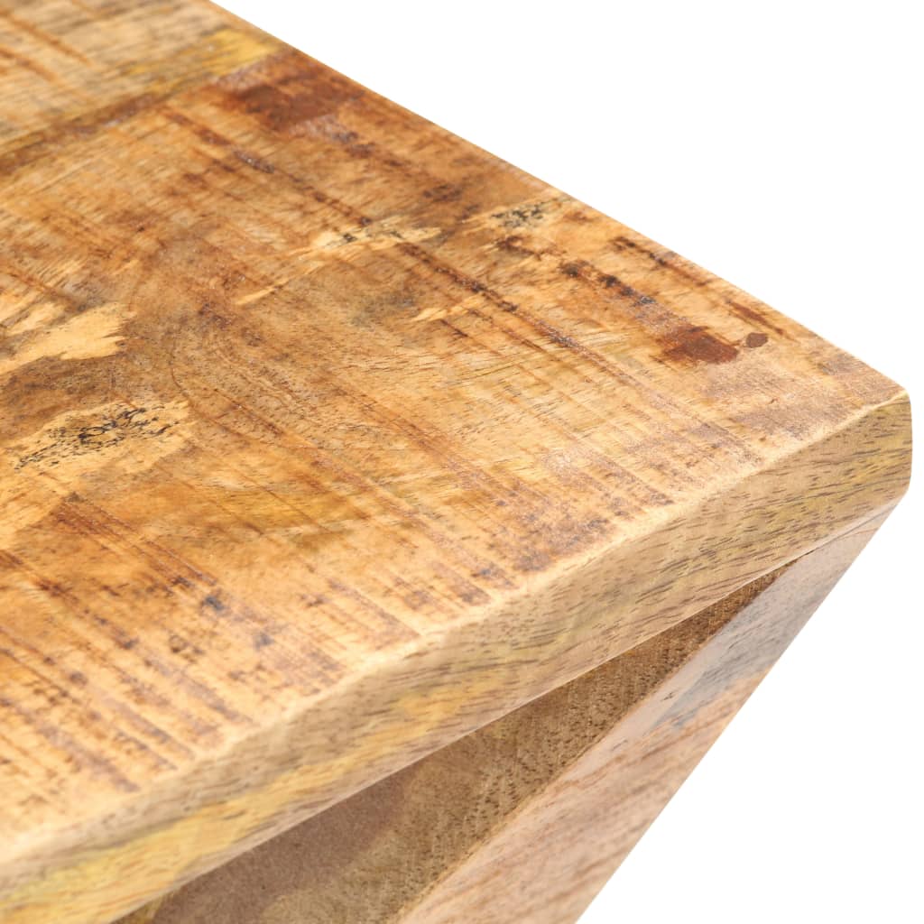 Bijzettafel 35x35x55 cm massief mangohout is nu te koop bij PeponiXL, paradijselijk wonen!