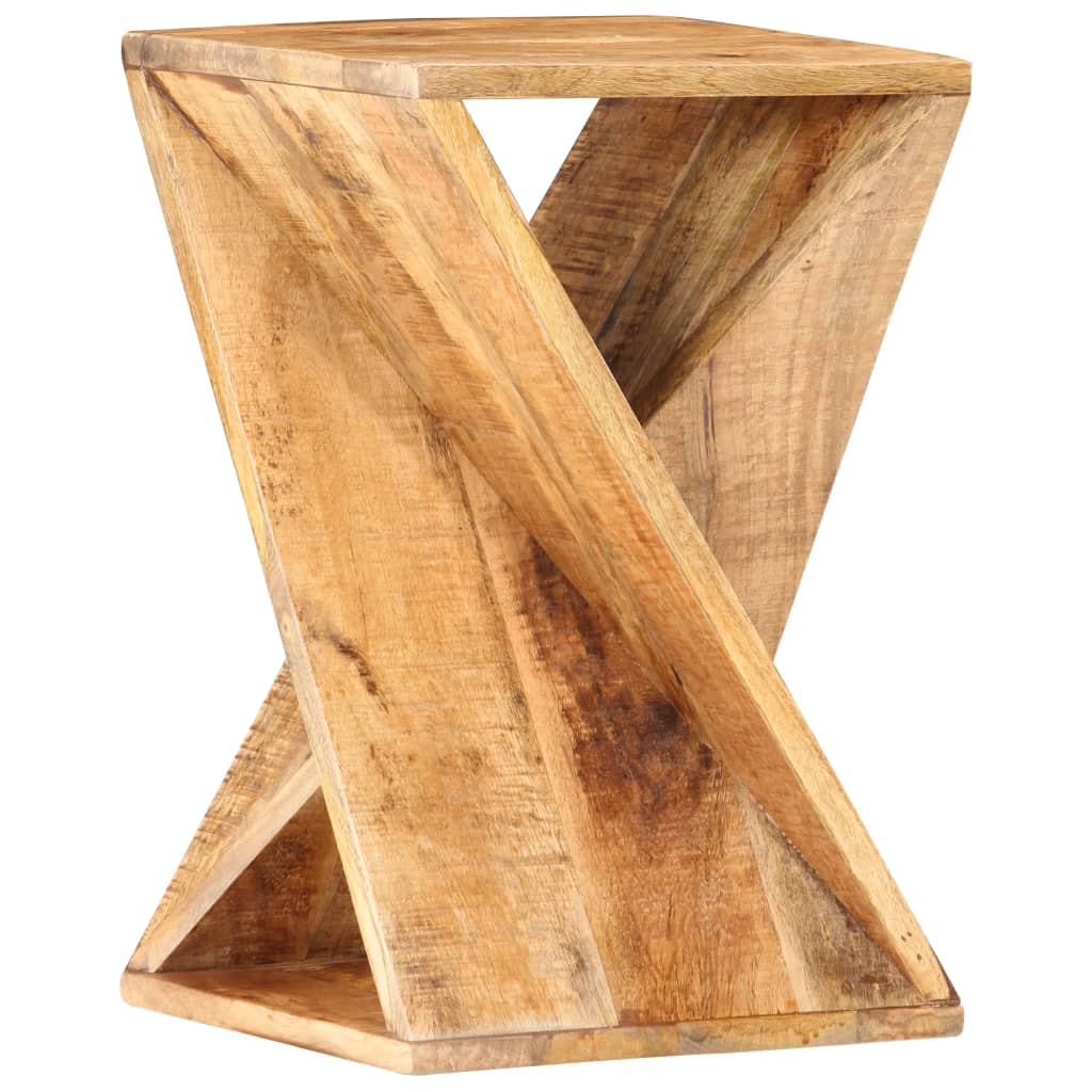 Bijzettafel 35x35x55 cm massief mangohout is nu te koop bij PeponiXL, paradijselijk wonen!