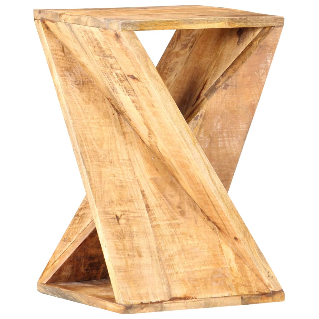 Bijzettafel 35x35x55 cm massief mangohout is nu te koop bij PeponiXL, paradijselijk wonen!