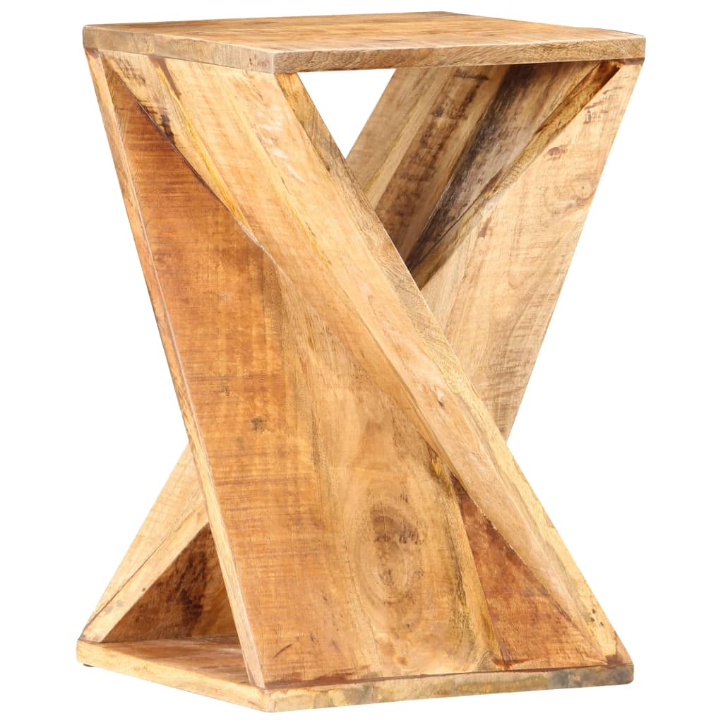 Bijzettafel 35x35x55 cm massief mangohout is nu te koop bij PeponiXL, paradijselijk wonen!