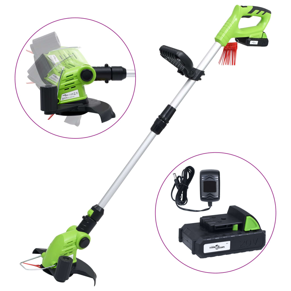 Accugrastrimmer met accu 20 V 1500 mAh Li-ion is nu te koop bij PeponiXL, paradijselijk wonen!