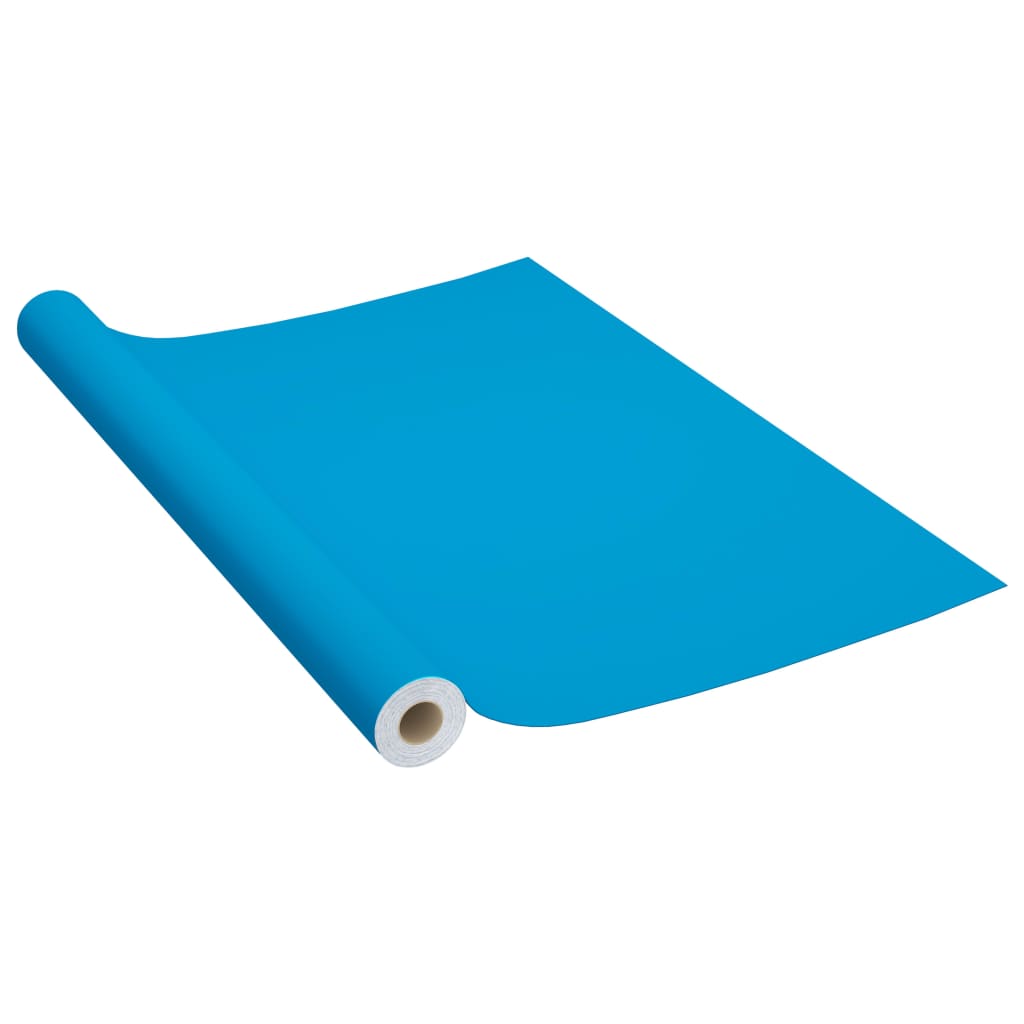 Meubelfolie zelfklevend 500x90 cm PVC azuurblauw is nu te koop bij PeponiXL, paradijselijk wonen!