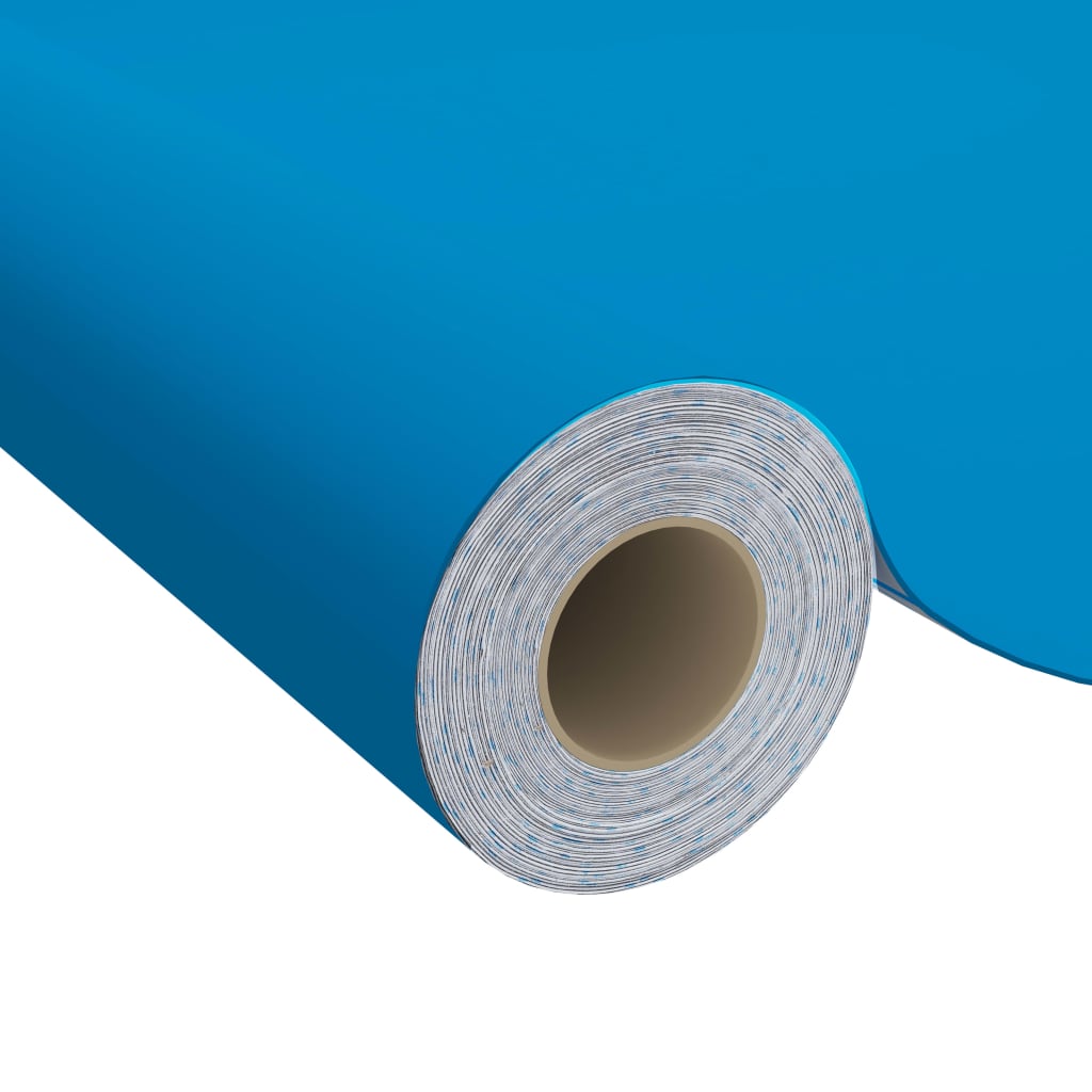 Meubelfolie zelfklevend 500x90 cm PVC azuurblauw is nu te koop bij PeponiXL, paradijselijk wonen!