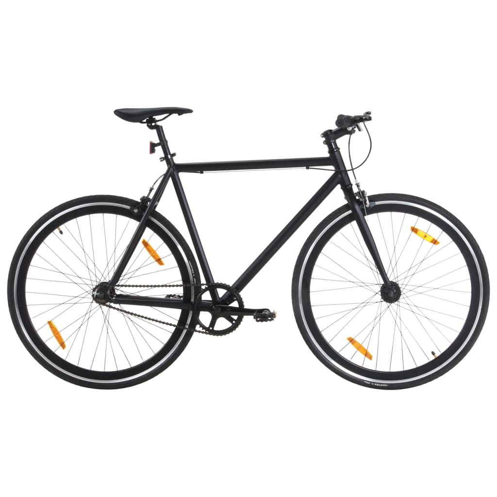 Fiets met vaste versnelling 700 c 55 cm zwart is nu te koop bij PeponiXL, paradijselijk wonen!