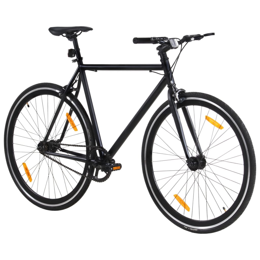 Fiets met vaste versnelling 700 c 55 cm zwart is nu te koop bij PeponiXL, paradijselijk wonen!