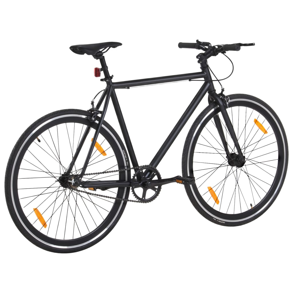 Fiets met vaste versnelling 700 c 55 cm zwart is nu te koop bij PeponiXL, paradijselijk wonen!