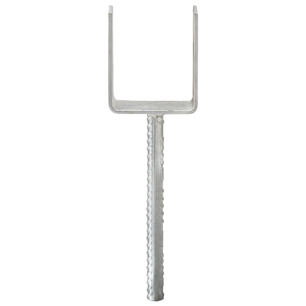 Grondankers 6 st 9x6x30 cm gegalvaniseerd staal zilverkleurig is nu te koop bij PeponiXL, paradijselijk wonen!