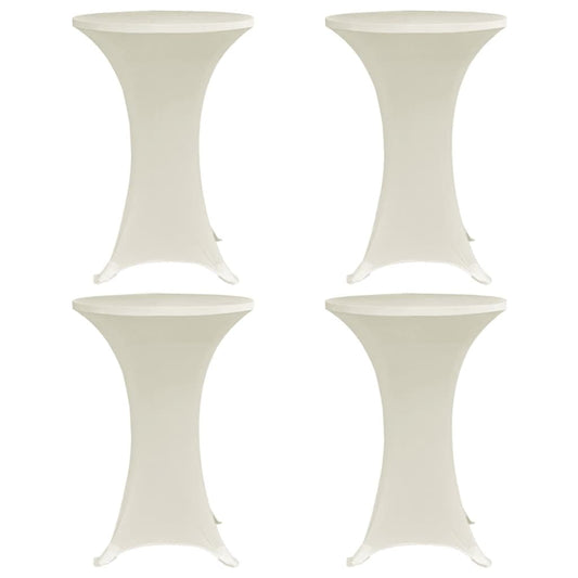 Statafelhoes 4 st stretch Ø60 cm crème is nu te koop bij PeponiXL, paradijselijk wonen!