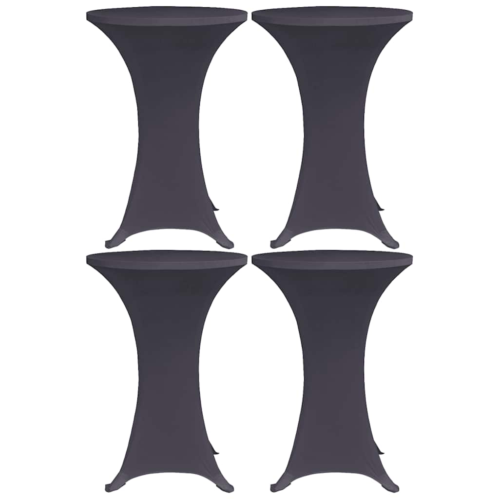 Tafelhoes stretch 4 st 80 cm antraciet is nu te koop bij PeponiXL, paradijselijk wonen!