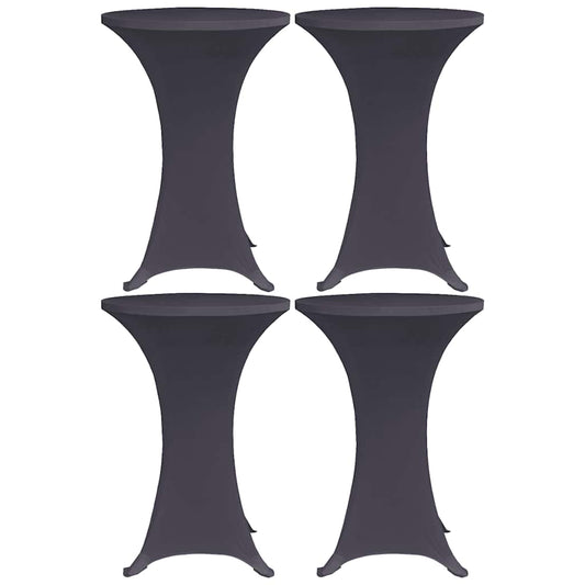 Tafelhoes stretch 4 st 80 cm antraciet is nu te koop bij PeponiXL, paradijselijk wonen!