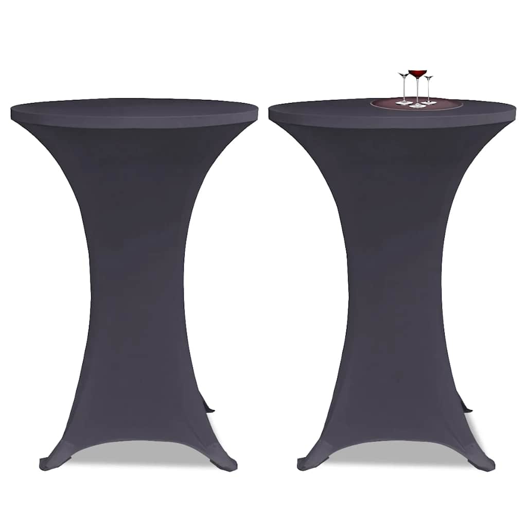 Tafelhoes stretch 4 st 80 cm antraciet is nu te koop bij PeponiXL, paradijselijk wonen!