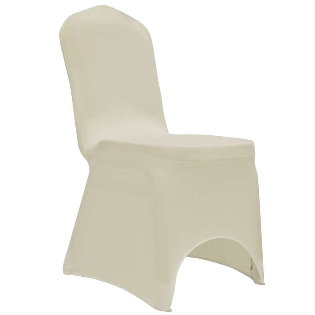 Stoelhoezen stretch 12 st crème is nu te koop bij PeponiXL, paradijselijk wonen!