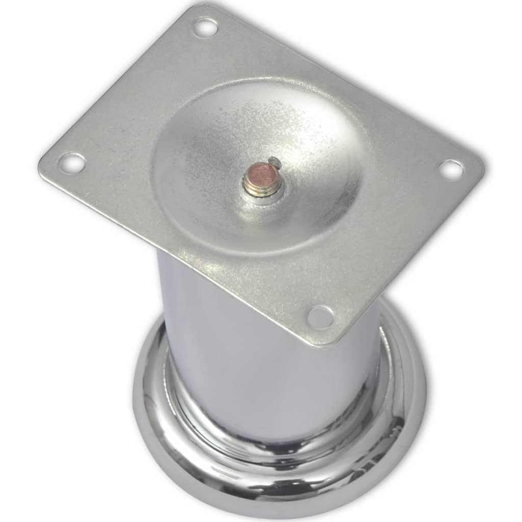 Bankpoten rond 8 st 60 mm chroomkleurig is nu te koop bij PeponiXL, paradijselijk wonen!