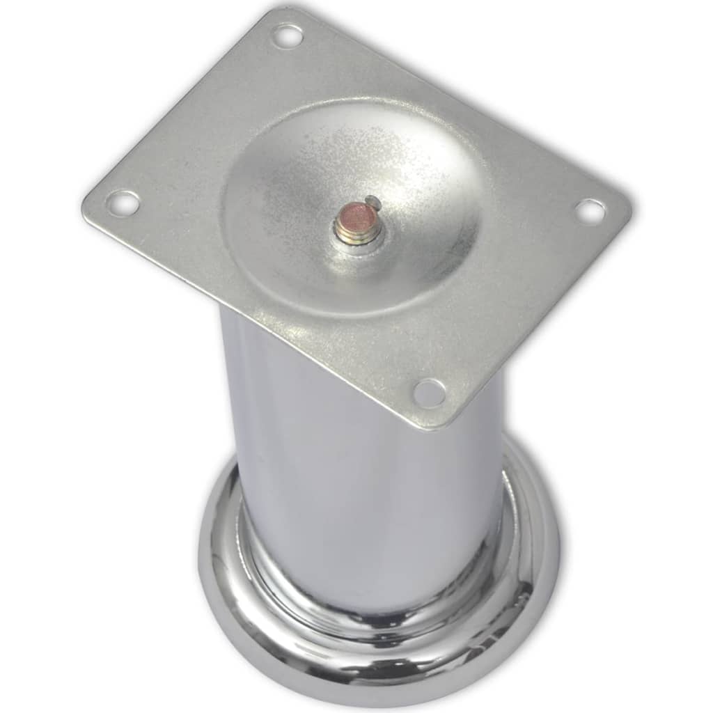 Bankpoten rond 8 st 120 mm chroomkleurig is nu te koop bij PeponiXL, paradijselijk wonen!