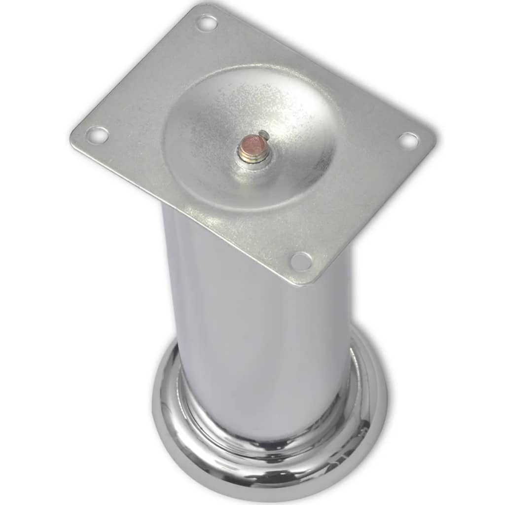 Bankpoten rond 8 st 180 mm chroomkleurig is nu te koop bij PeponiXL, paradijselijk wonen!