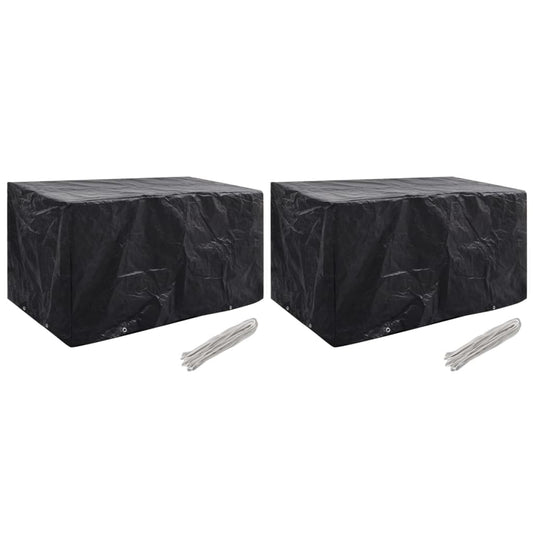 Tuinmeubelhoezen 2 st 8 ogen 180x70x90 cm is nu te koop bij PeponiXL, paradijselijk wonen!