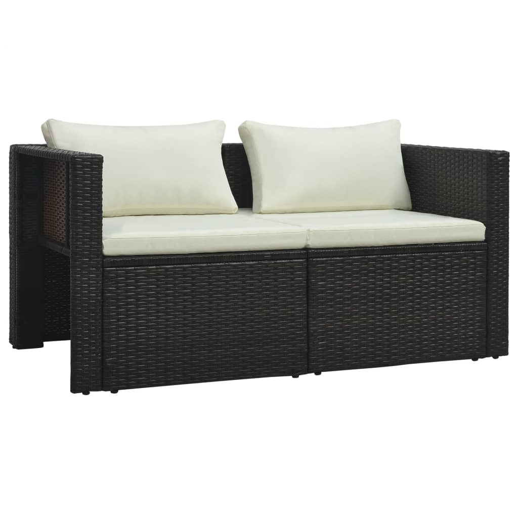 6-delige Loungeset met kussens poly rattan bruin is nu te koop bij PeponiXL, paradijselijk wonen!