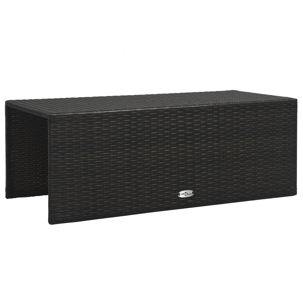 6-delige Loungeset met kussens poly rattan bruin is nu te koop bij PeponiXL, paradijselijk wonen!