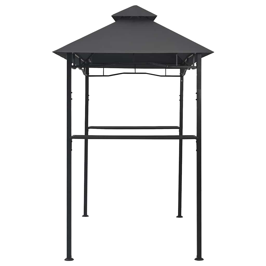 Barbecue paviljoen 240x150x255 cm staal antraciet is nu te koop bij PeponiXL, paradijselijk wonen!