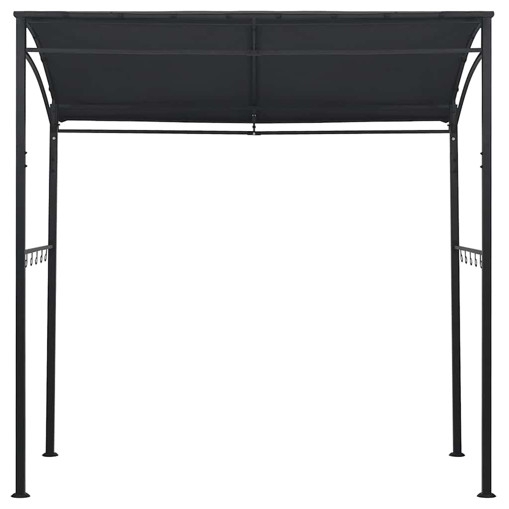 Barbecue paviljoen 215x150x220 cm staal antraciet is nu te koop bij PeponiXL, paradijselijk wonen!