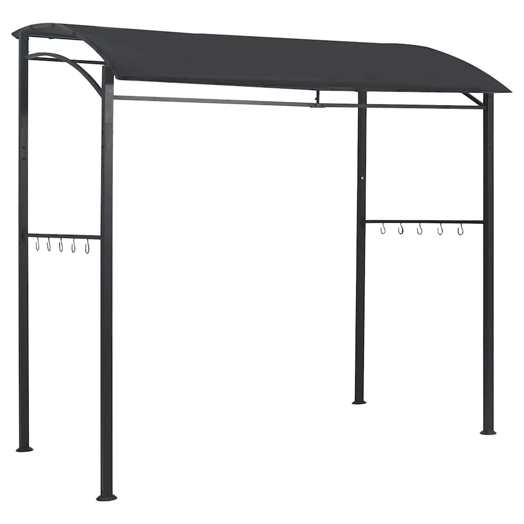 Barbecue paviljoen 215x150x220 cm staal antraciet is nu te koop bij PeponiXL, paradijselijk wonen!