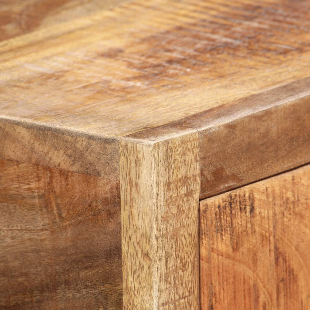 Wandtafel 90x30x75 cm massief gerecycled hout goudkleurig is nu te koop bij PeponiXL, paradijselijk wonen!