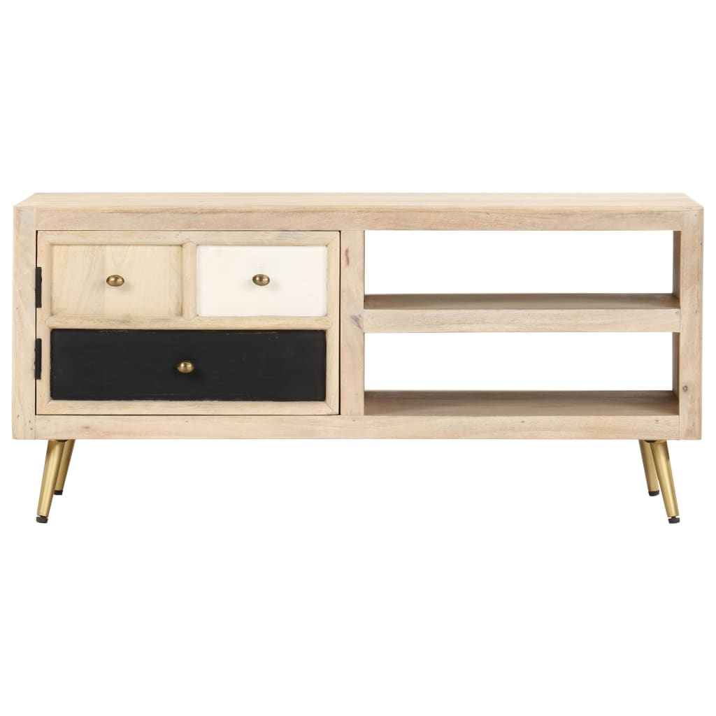 Salontafel 90x45x40 cm massief mangohout is nu te koop bij PeponiXL, paradijselijk wonen!
