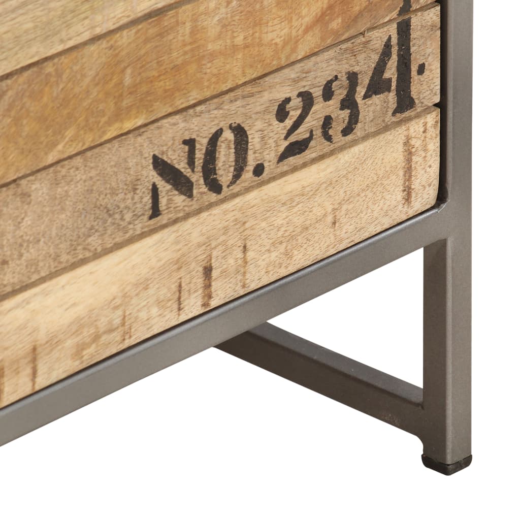 Ladekast 45x30x105 cm massief mangohout is nu te koop bij PeponiXL, paradijselijk wonen!