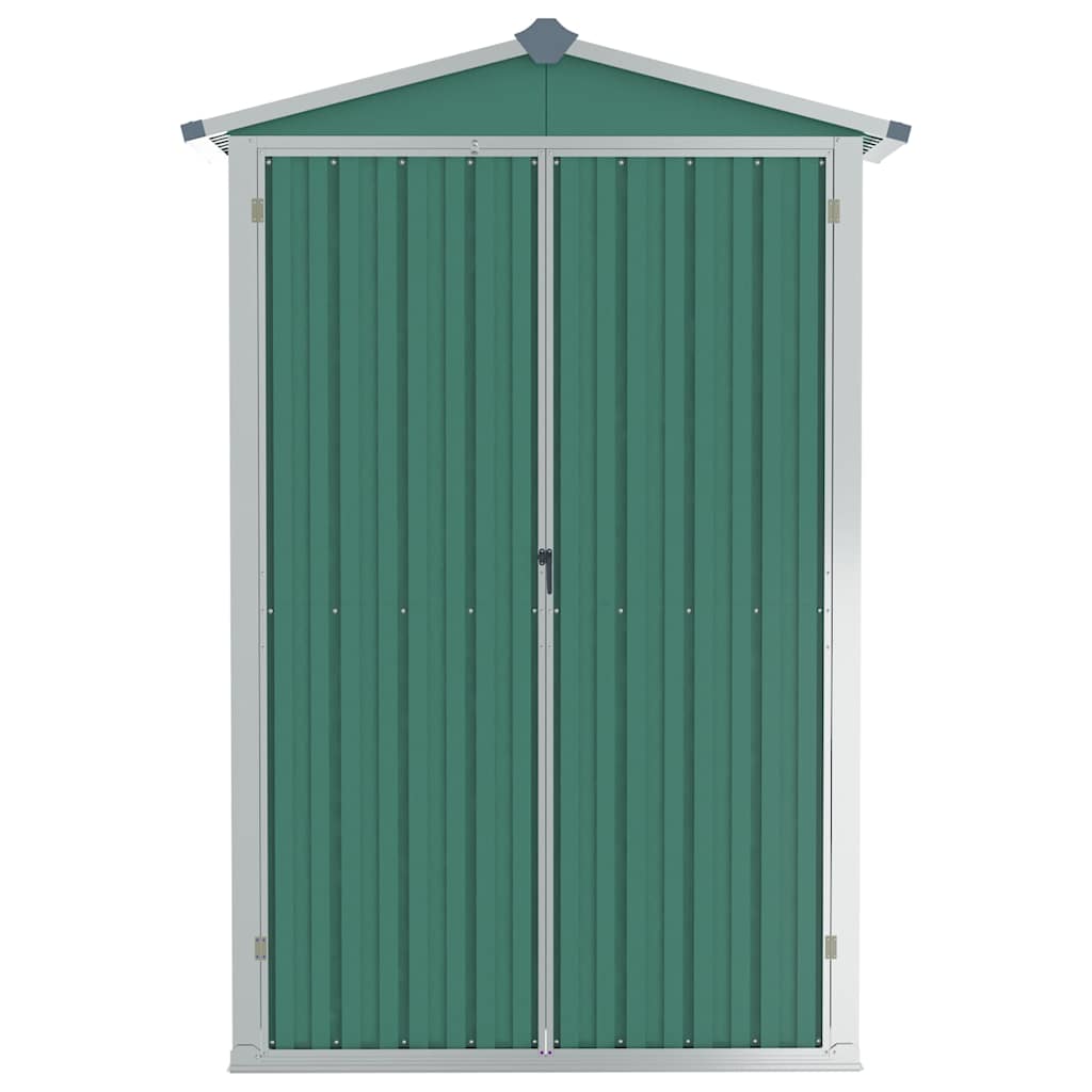 Tuinschuur 116x45x175 cm gegalvaniseerd staal groen is nu te koop bij PeponiXL, paradijselijk wonen!