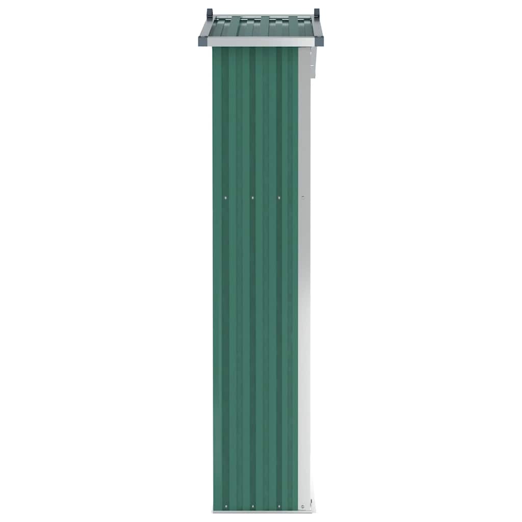 Tuinschuur 116x45x175 cm gegalvaniseerd staal groen is nu te koop bij PeponiXL, paradijselijk wonen!