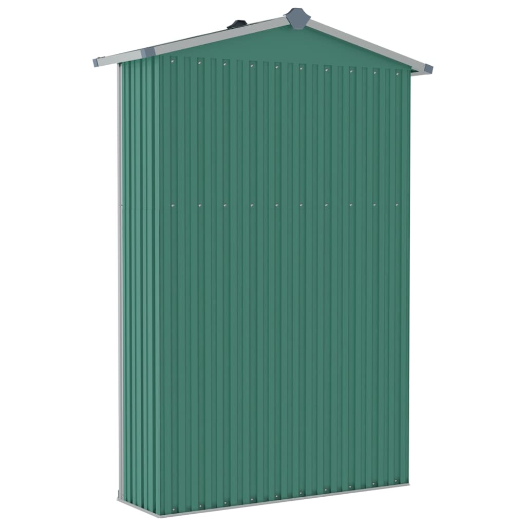 Tuinschuur 116x45x175 cm gegalvaniseerd staal groen is nu te koop bij PeponiXL, paradijselijk wonen!