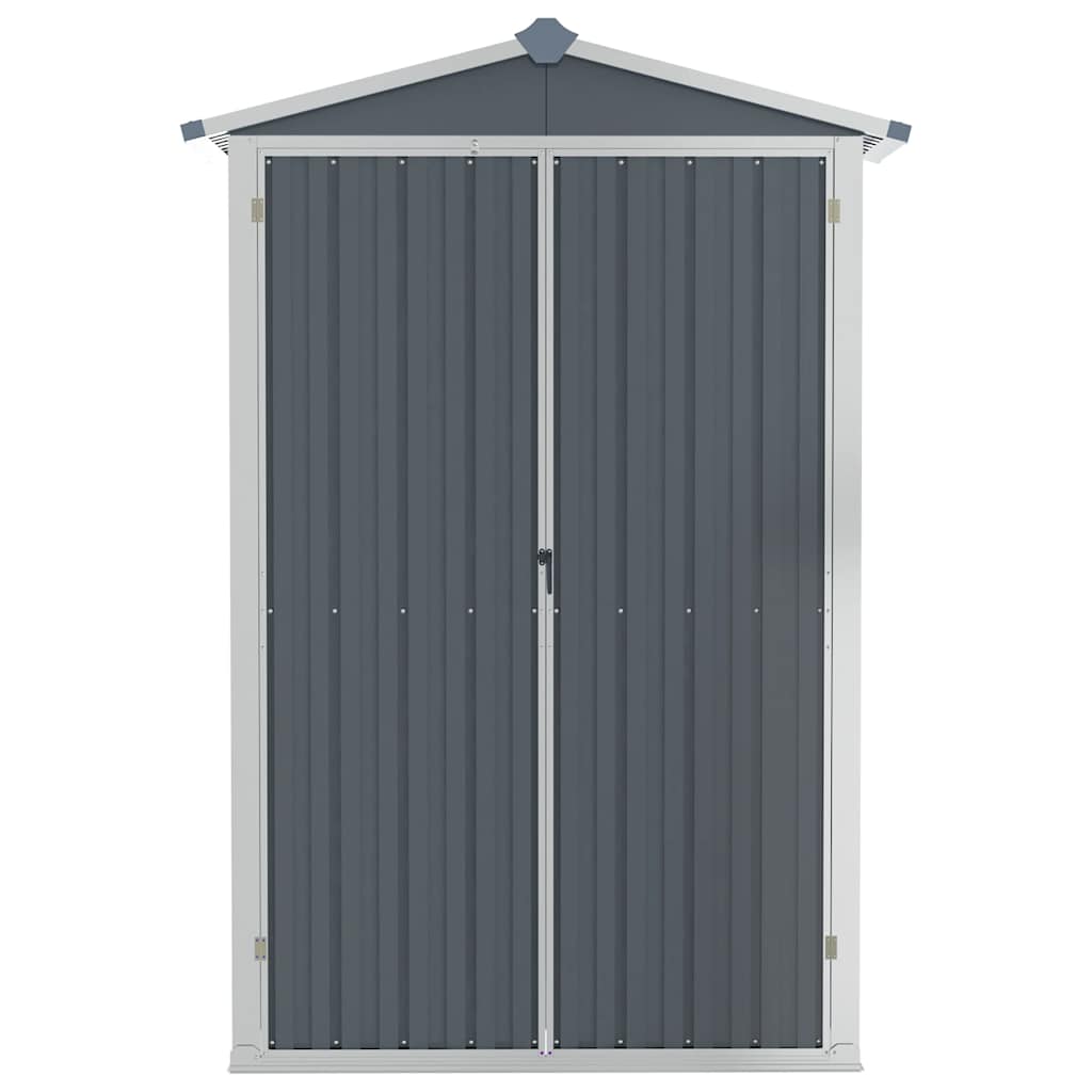 Tuinschuur 116x45x175 cm gegalvaniseerd staal grijs is nu te koop bij PeponiXL, paradijselijk wonen!