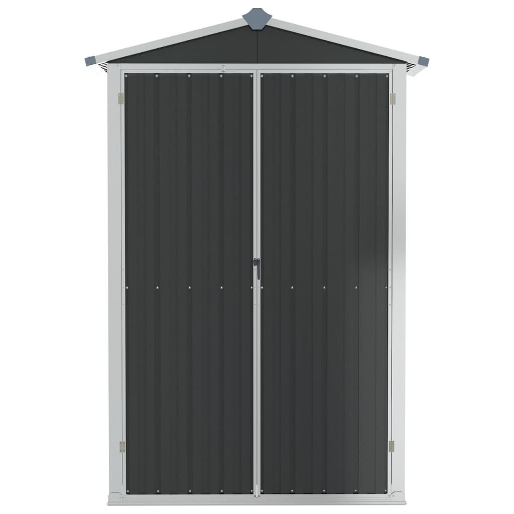 Tuinschuur 116x45x175 cm gegalvaniseerd staal grijs is nu te koop bij PeponiXL, paradijselijk wonen!
