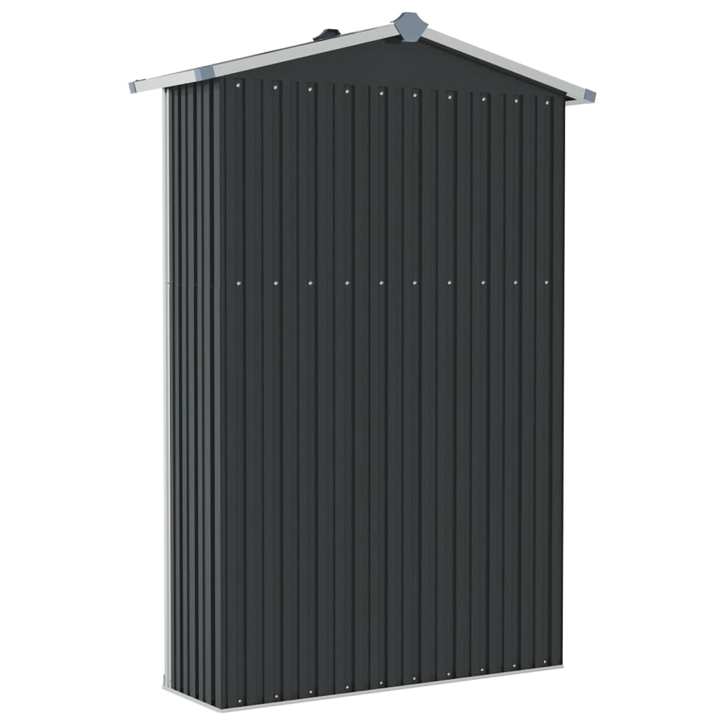Tuinschuur 116x45x175 cm gegalvaniseerd staal grijs is nu te koop bij PeponiXL, paradijselijk wonen!