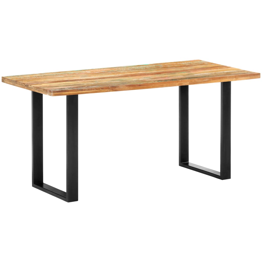 Eettafel 160x80x75 cm massief gerecycled hout is nu te koop bij PeponiXL, paradijselijk wonen!