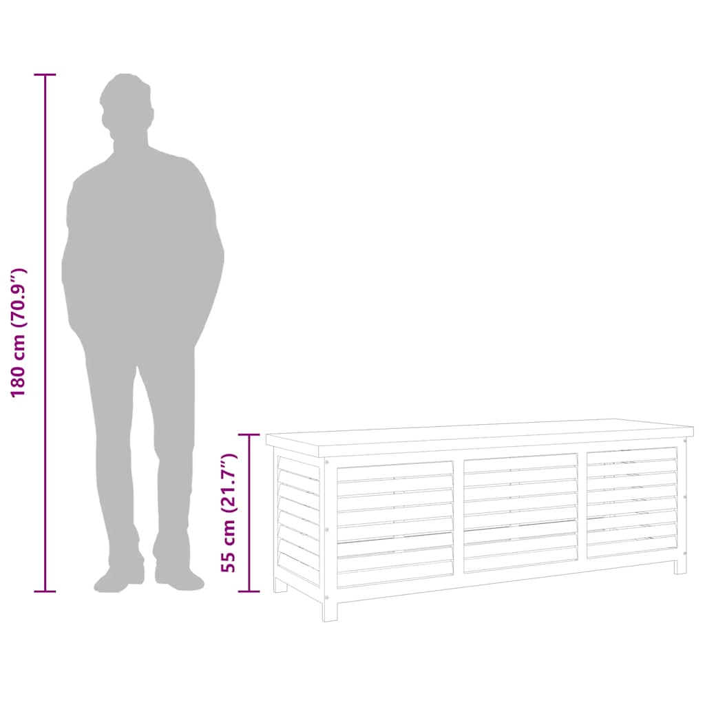Tuinbox 150x50x55 cm massief eucalyptushout is nu te koop bij PeponiXL, paradijselijk wonen!