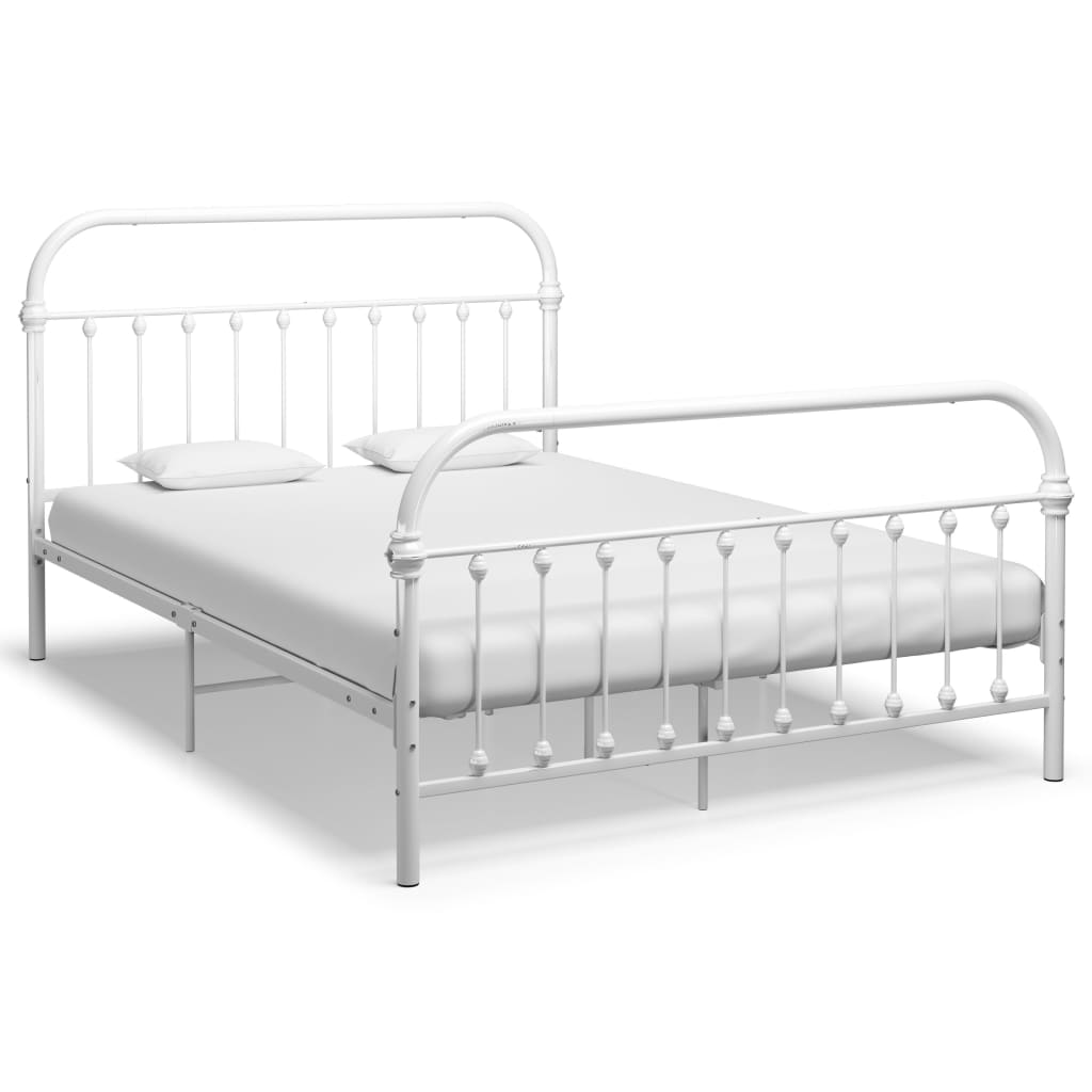 Bedframe metaal wit 120x200 cm is nu te koop bij PeponiXL, paradijselijk wonen!