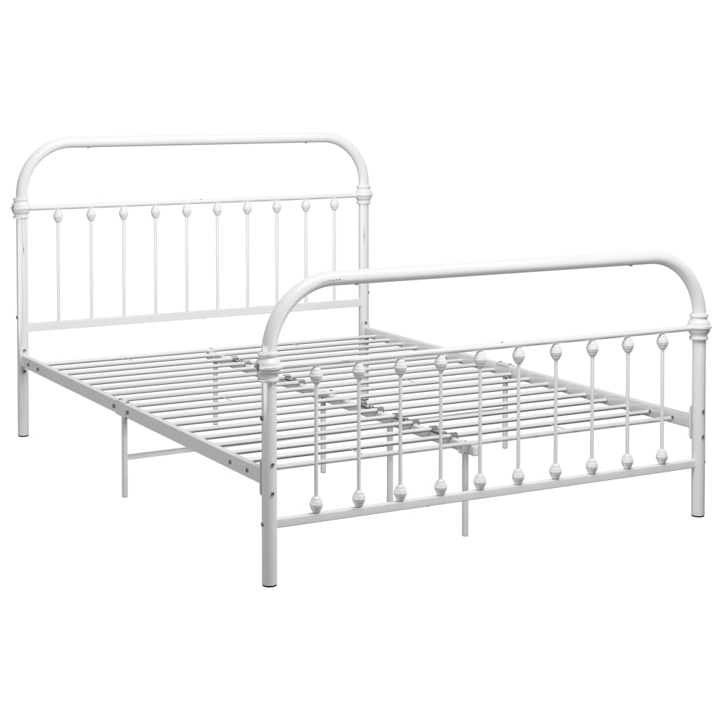 Bedframe metaal wit 120x200 cm is nu te koop bij PeponiXL, paradijselijk wonen!