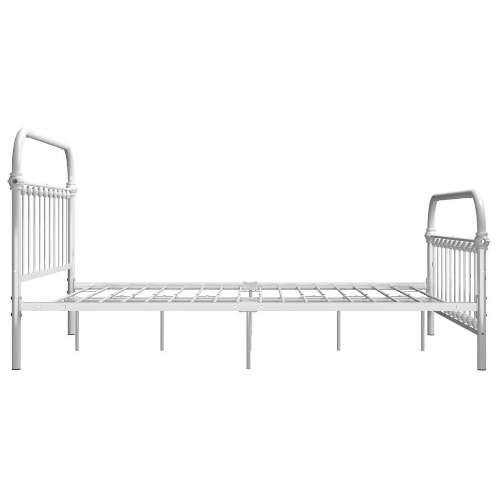 Bedframe metaal wit 120x200 cm is nu te koop bij PeponiXL, paradijselijk wonen!