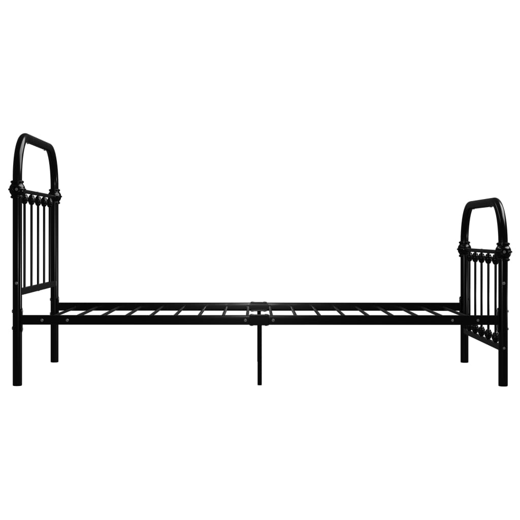 Bedframe metaal zwart 90x200 cm is nu te koop bij PeponiXL, paradijselijk wonen!