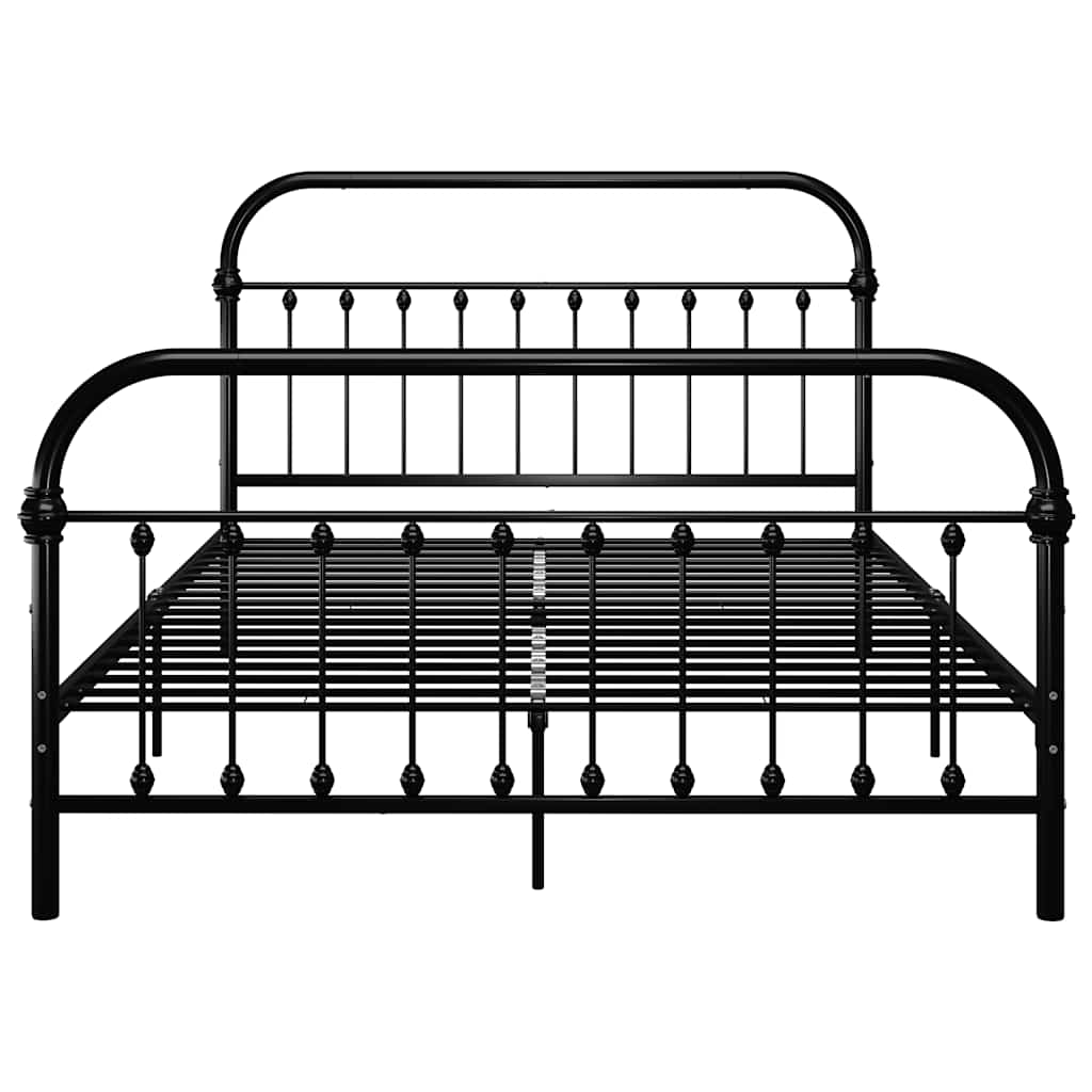 Bedframe metaal zwart 140x200 cm is nu te koop bij PeponiXL, paradijselijk wonen!