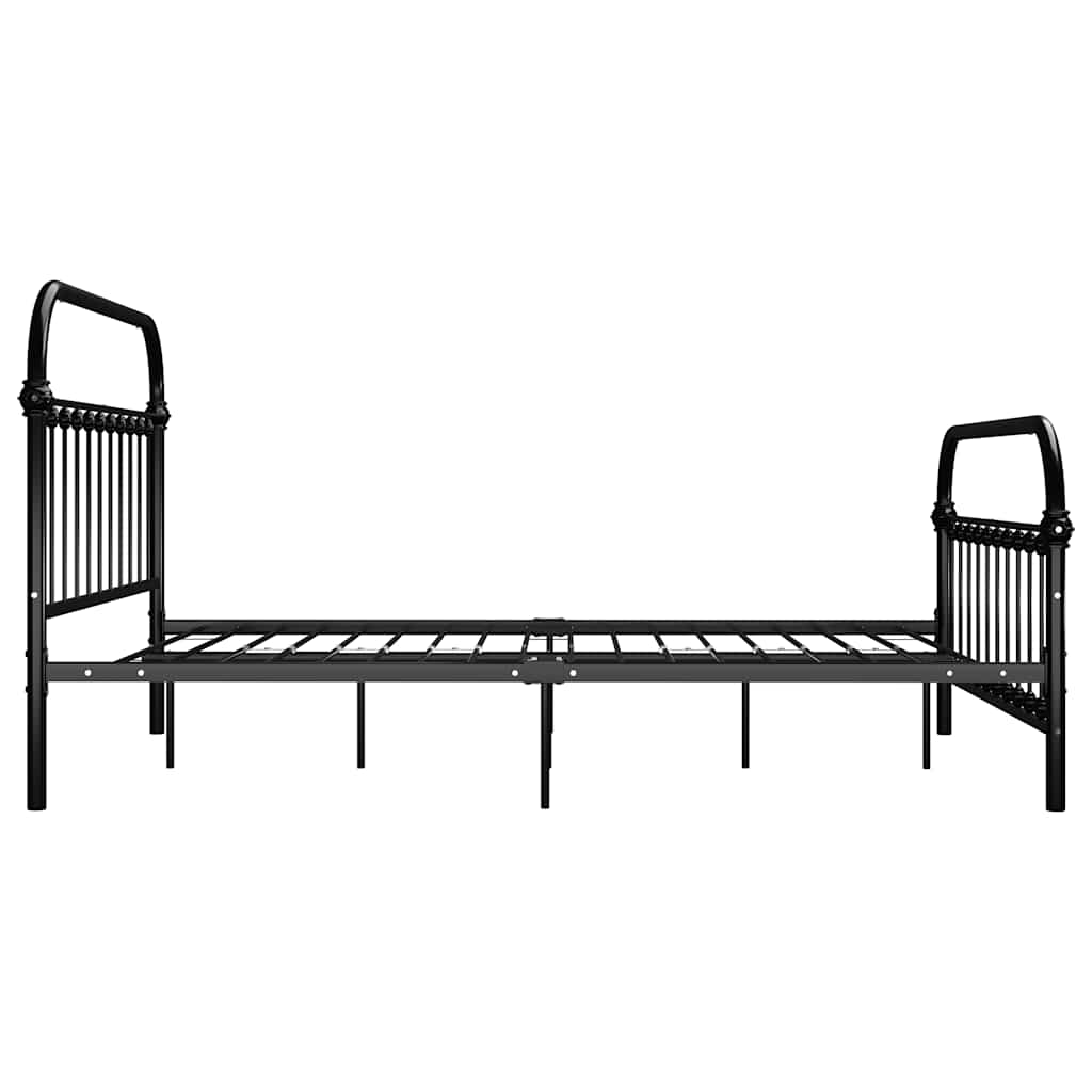 Bedframe metaal zwart 140x200 cm is nu te koop bij PeponiXL, paradijselijk wonen!