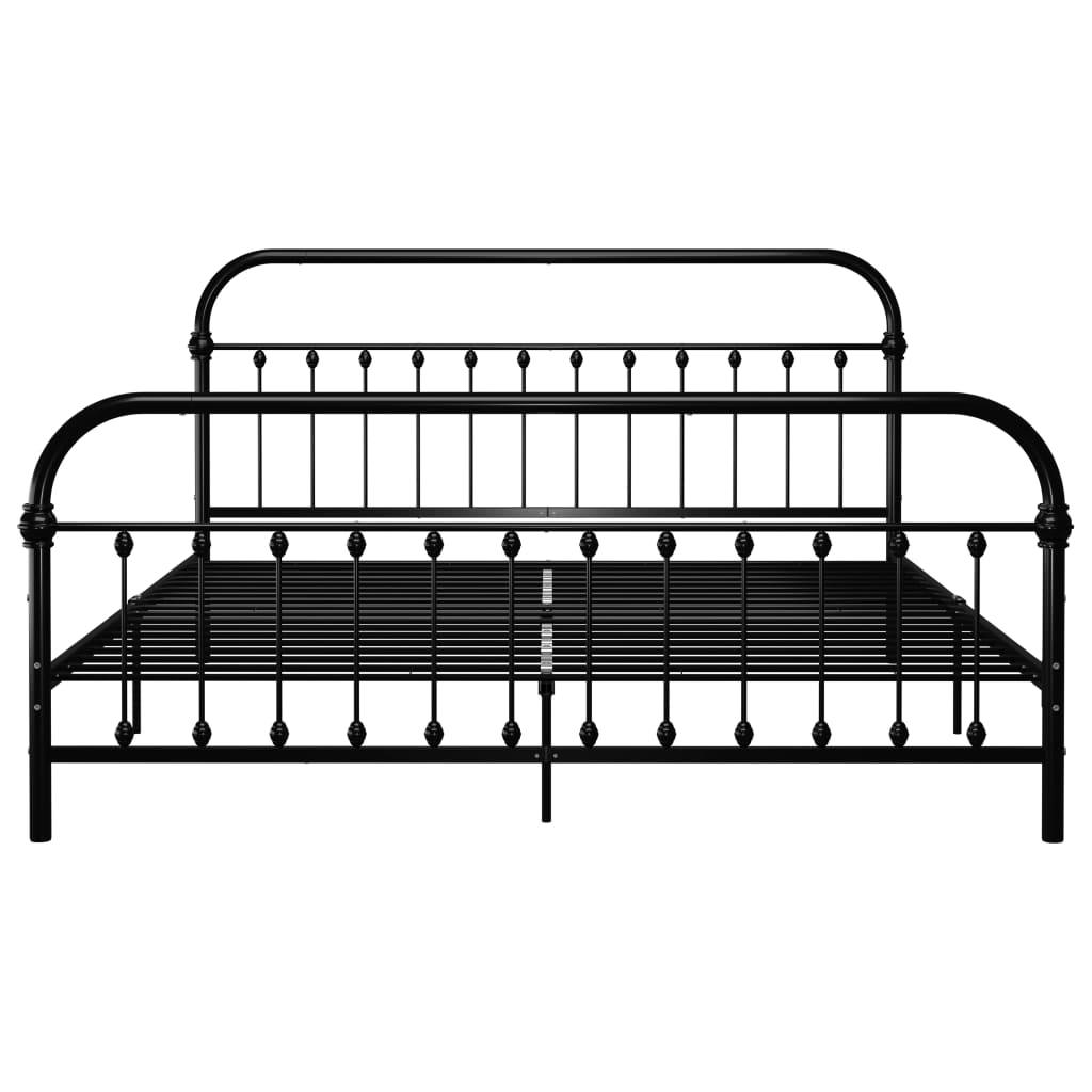 Bedframe metaal zwart 180x200 cm is nu te koop bij PeponiXL, paradijselijk wonen!