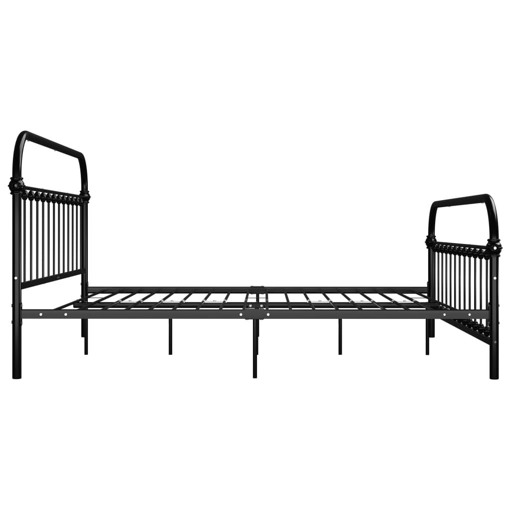 Bedframe metaal zwart 180x200 cm is nu te koop bij PeponiXL, paradijselijk wonen!