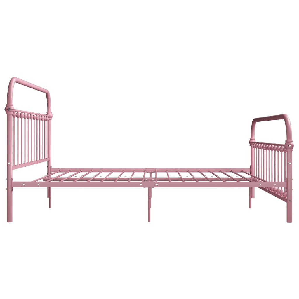 Bedframe metaal roze 180x200 cm is nu te koop bij PeponiXL, paradijselijk wonen!