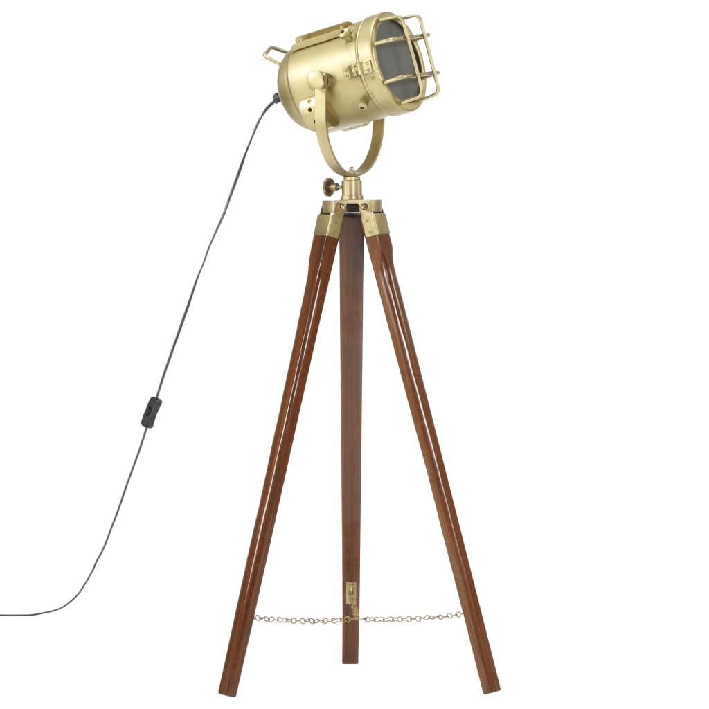 Vloerlamp driepoot 97 cm massief mangohout is nu te koop bij PeponiXL, paradijselijk wonen!