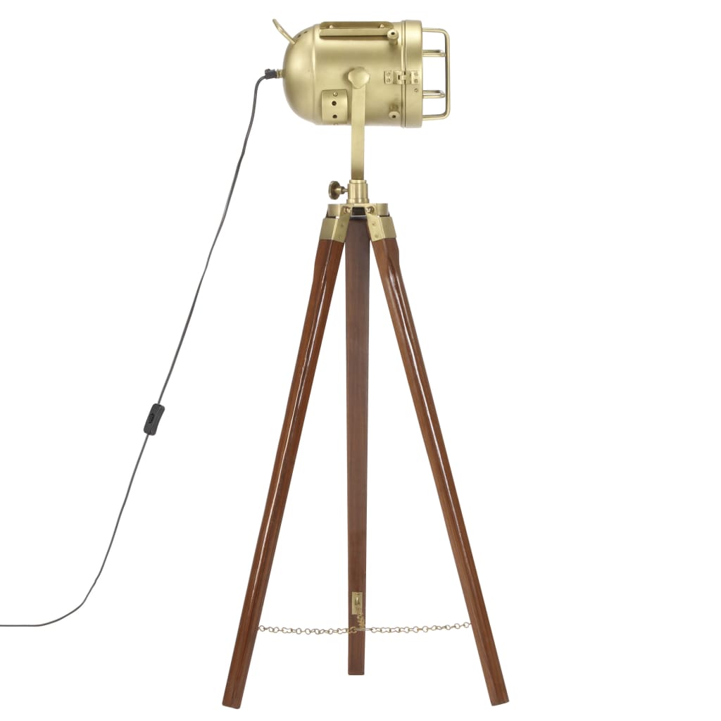 Vloerlamp driepoot 97 cm massief mangohout is nu te koop bij PeponiXL, paradijselijk wonen!