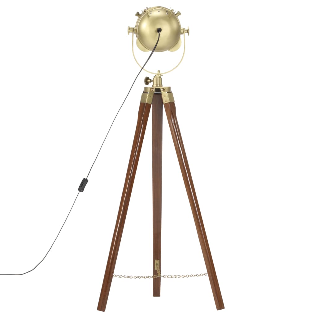 Vloerlamp driepoot 97 cm massief mangohout is nu te koop bij PeponiXL, paradijselijk wonen!